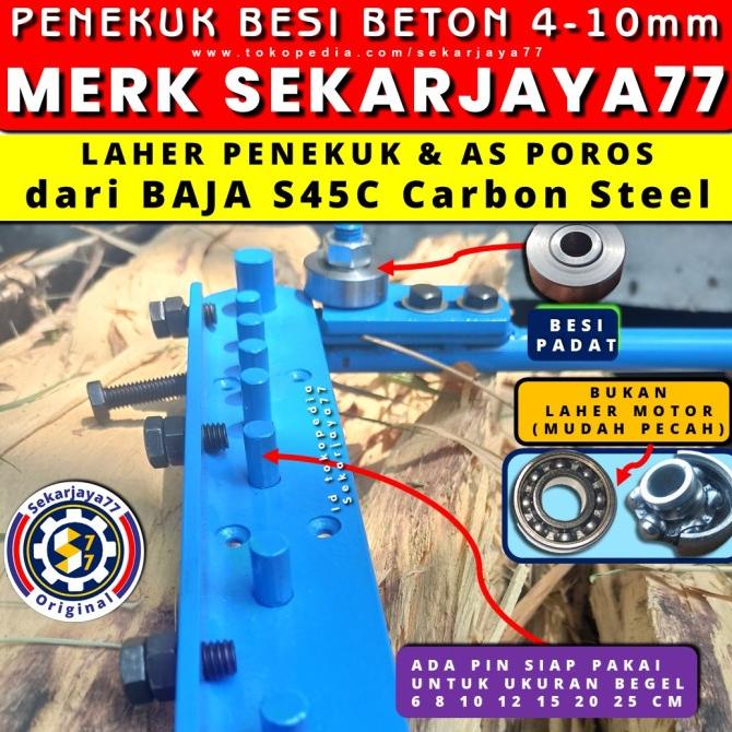 *:*:*:*:*] Alat tekuk bending besi beton ukuran 4 6 8 10mm pleser manual sj032