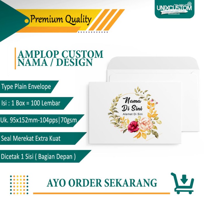 

Jual Cetak Amplop Custom Kondangan | Amplop Custom Nama | Amplop Sumbangan Hemat