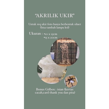 

Custom Akrilik 15 x 21