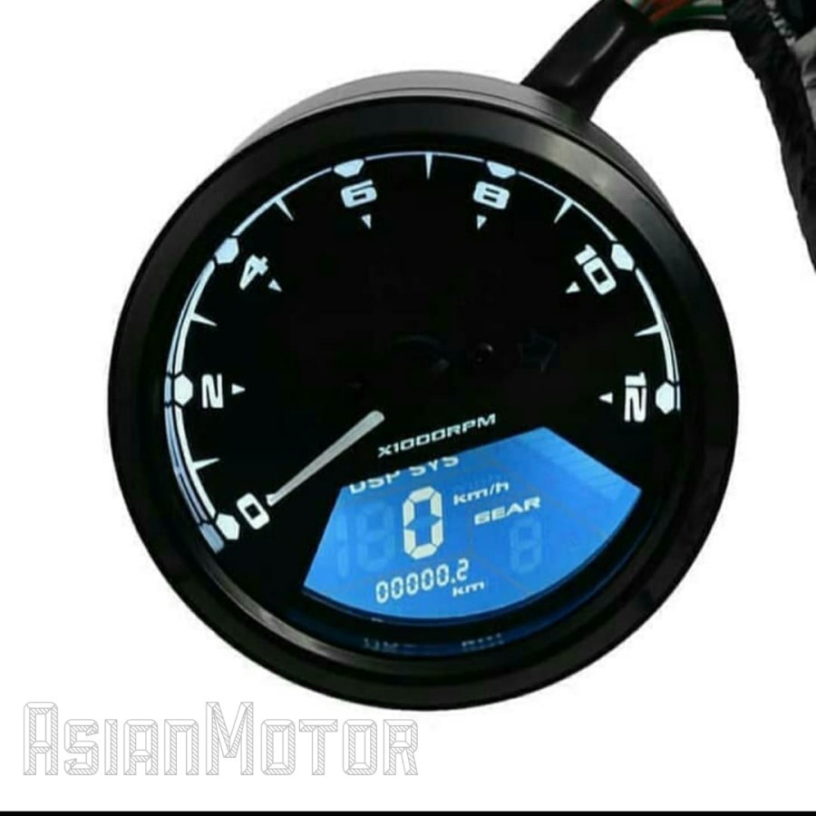 Speedometer Speedo Meter Digital Custom Japstyle Caferacer Spidometer Spido Meter Custom Babon All In One UNIVERSAL