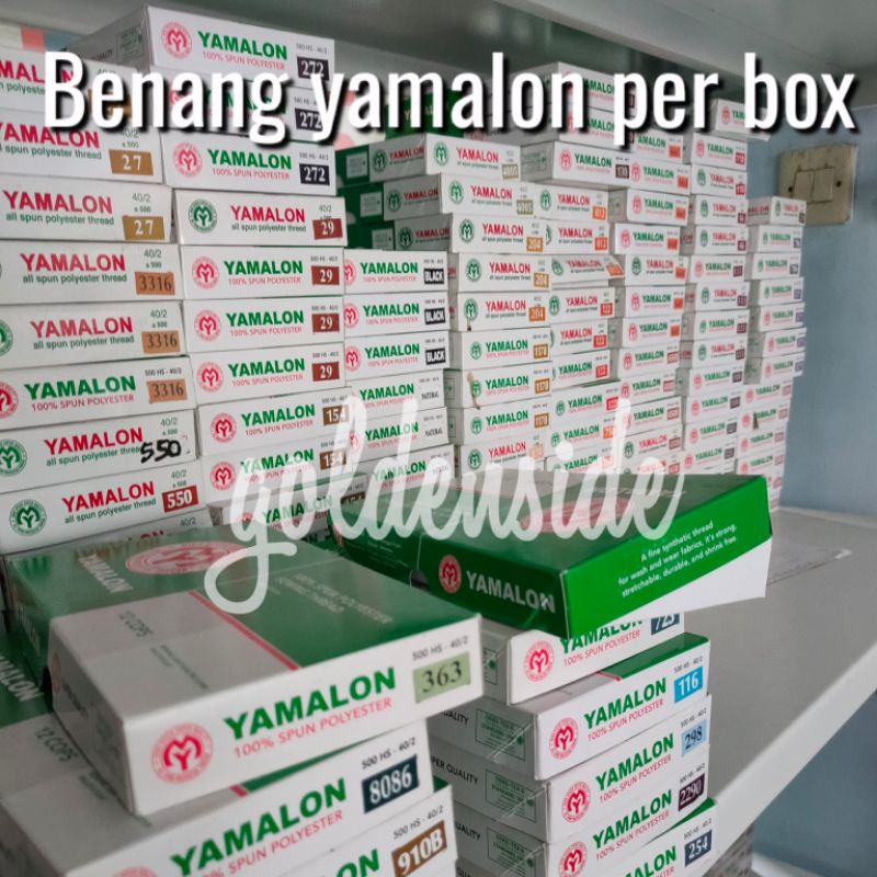 Benang yamalon kecil 500y per box/per lusin (1warna)