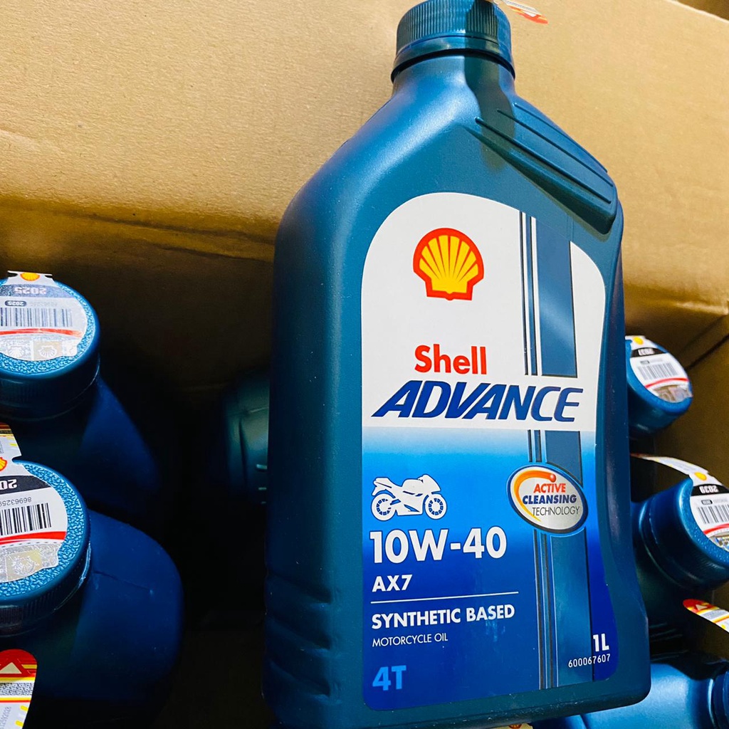 1 DUS SHELL ADVANCE AX7 1L 10W - 40 SYNTHETIC