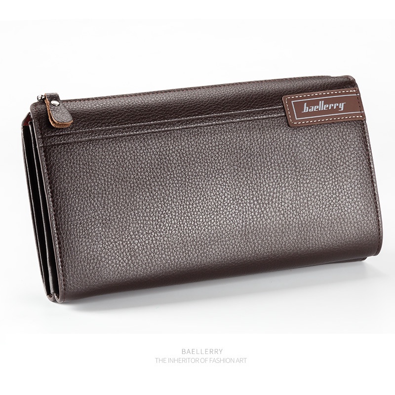 BAELLERRY S1001 Dompet Pria Panjang Bahan Kulit PU Leather Premium WATCHKITE WKOS