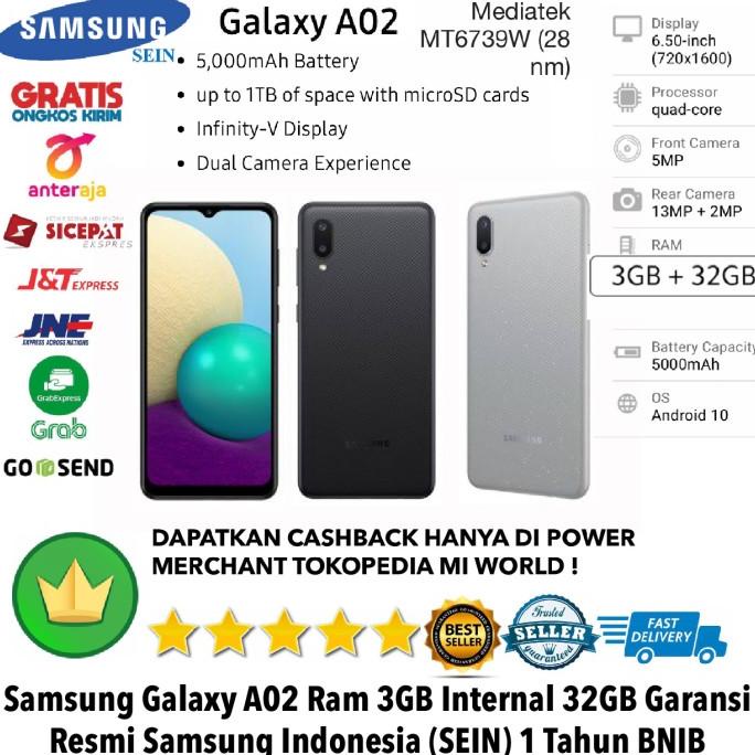 Samsung Galaxy A02 3Gb/32Gb A 02 3/32Gb 3/32 Resmi Sein Not A20S A02S