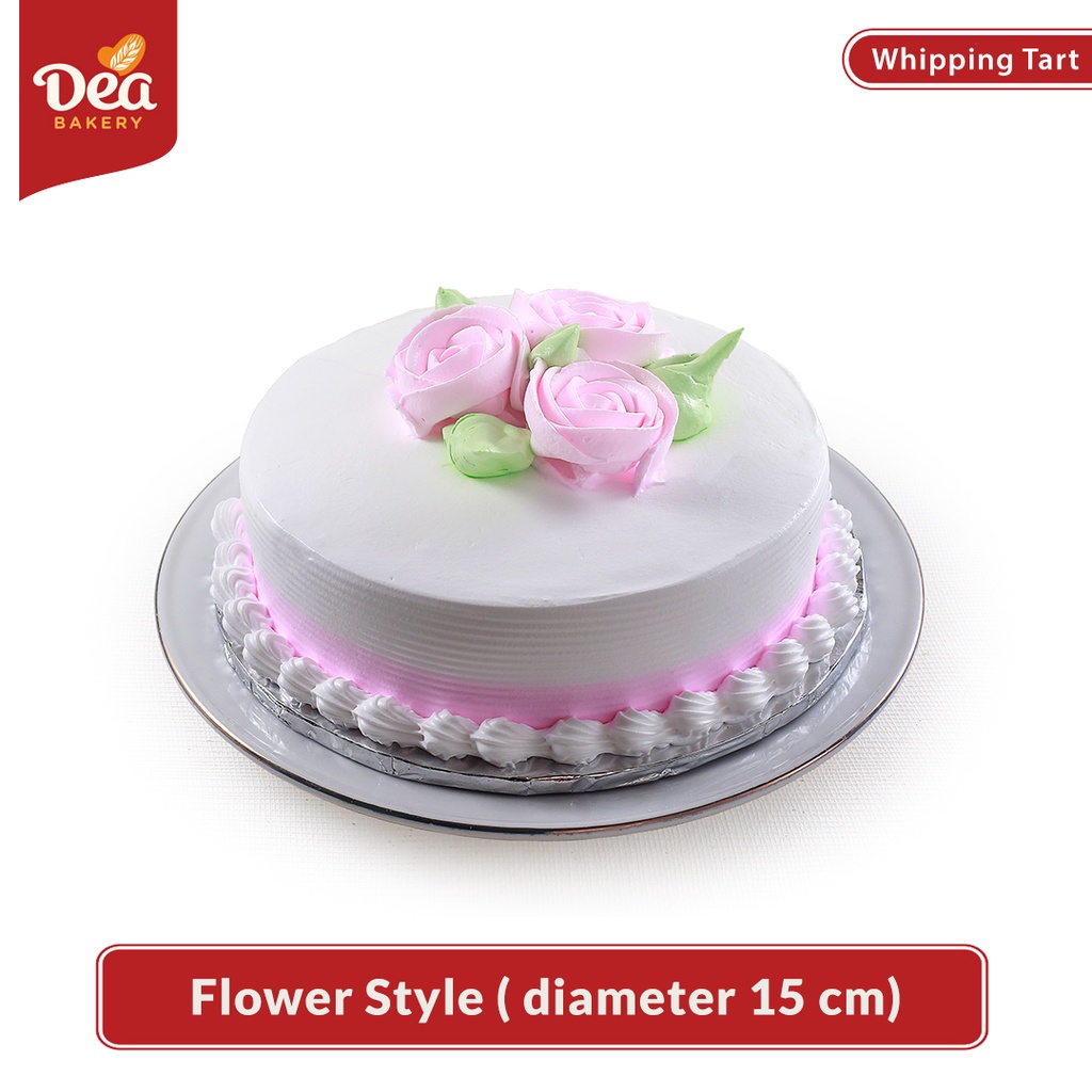 Whipping Tart Flower Style Dea Bakery (diameter 15 cm)