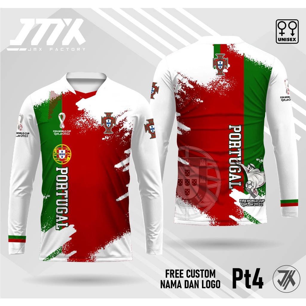 jersey kaos portugal piala dunia qatar 2022 kaos portugal piala dunia lengan panjang