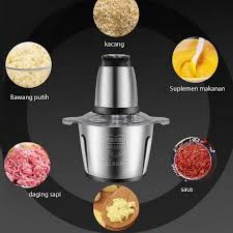 CHOPPER DAGING QME Penghalus daging bumbu dapur Food Processor