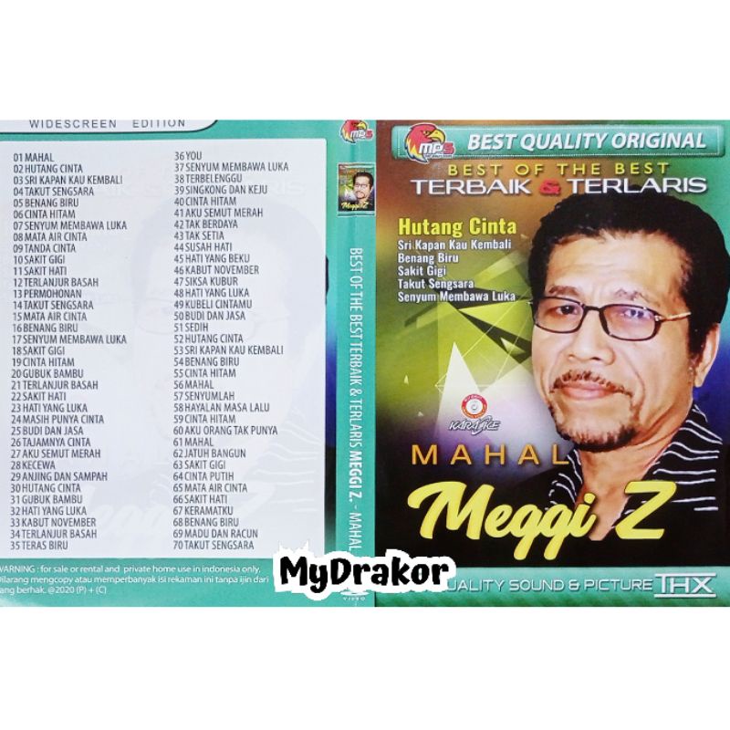 kaset video musik Mp5 Best Of The Best Meggi Z