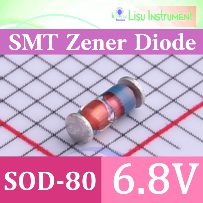 6.8V 0.5W Zener Diode 1/2W 6V8 LL34 SOD80C SMD SMT