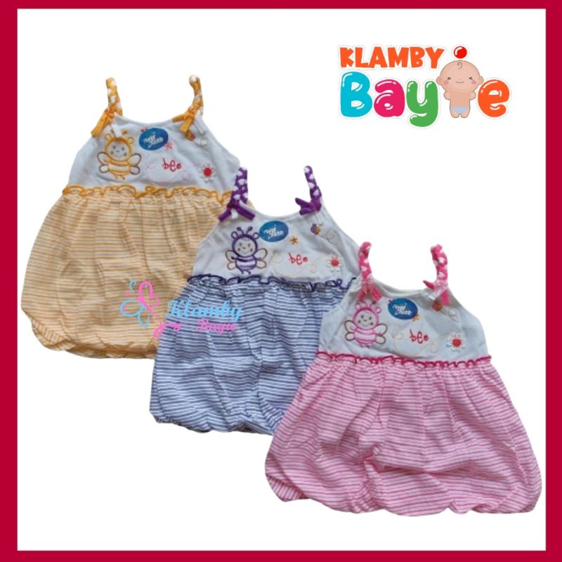 PLANET KIDDO Dress Rok Bayi 0 - 6 Bulan Singlet Kepang / Baju Bayi Perempuan Murah Lucu Bagus Terjan