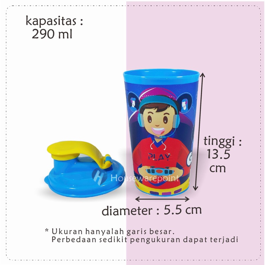 Botol Minum Anak 200ml Gelas Tumbler Mini Fun Biggy / Botol Food Grade Souvenir Printing