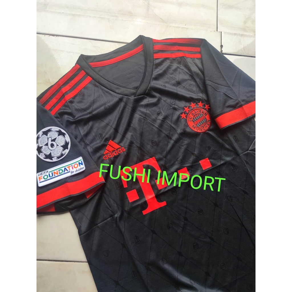 Jersey Baju Bola Munchen 3rd Third Full Patch 2022 2023 Grade Ori