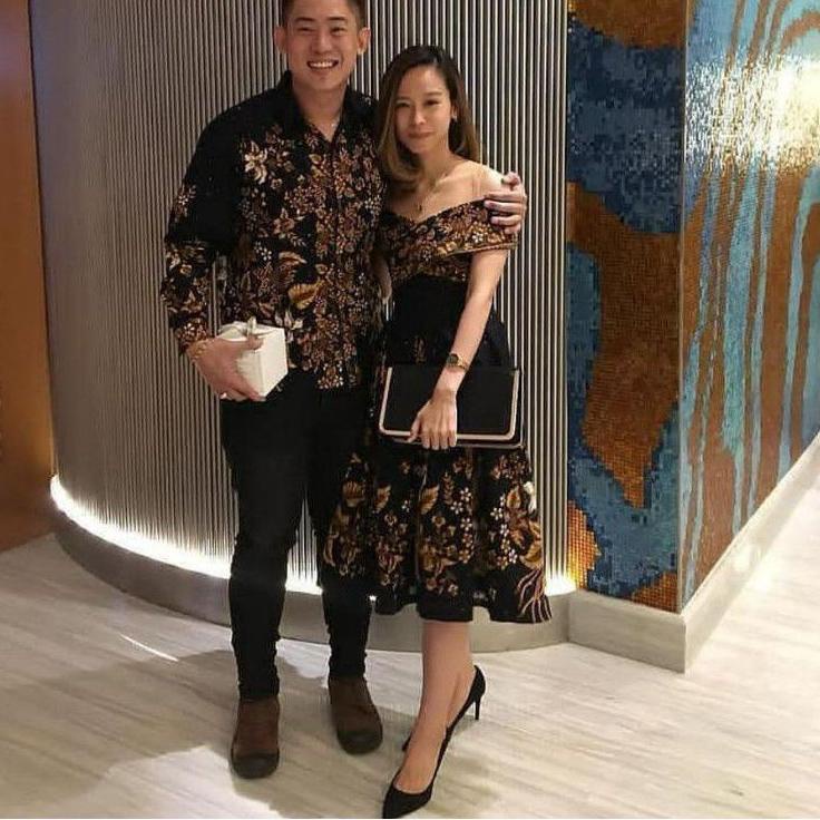Siap Kirim gaun pesta couple -dress batik premium - couple batik terbaru - dress pesta mewah - dress