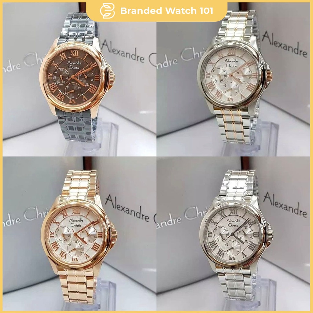 ORIGINAL Jam Tangan Wanita Alexandre Christie AC 2538 / AC2538 Garansi 1 Tahun