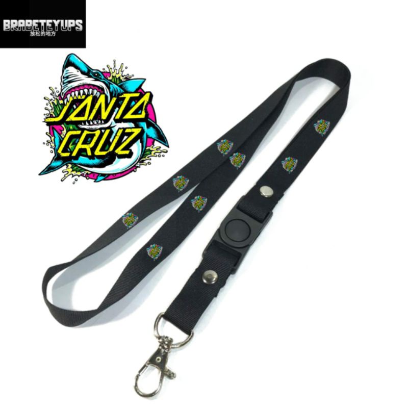 

lanyard SANTA CRUZ / tali lanyard gantungan leher name tag id card / pods / brand lokal