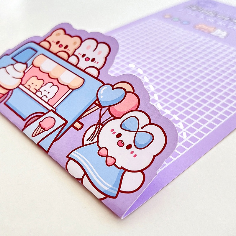 4 Lembar Stiker Kertas / Selotip Washi Gambar Kartun Perempuan Lucu Untuk Dekorasi Scrapbook DIY