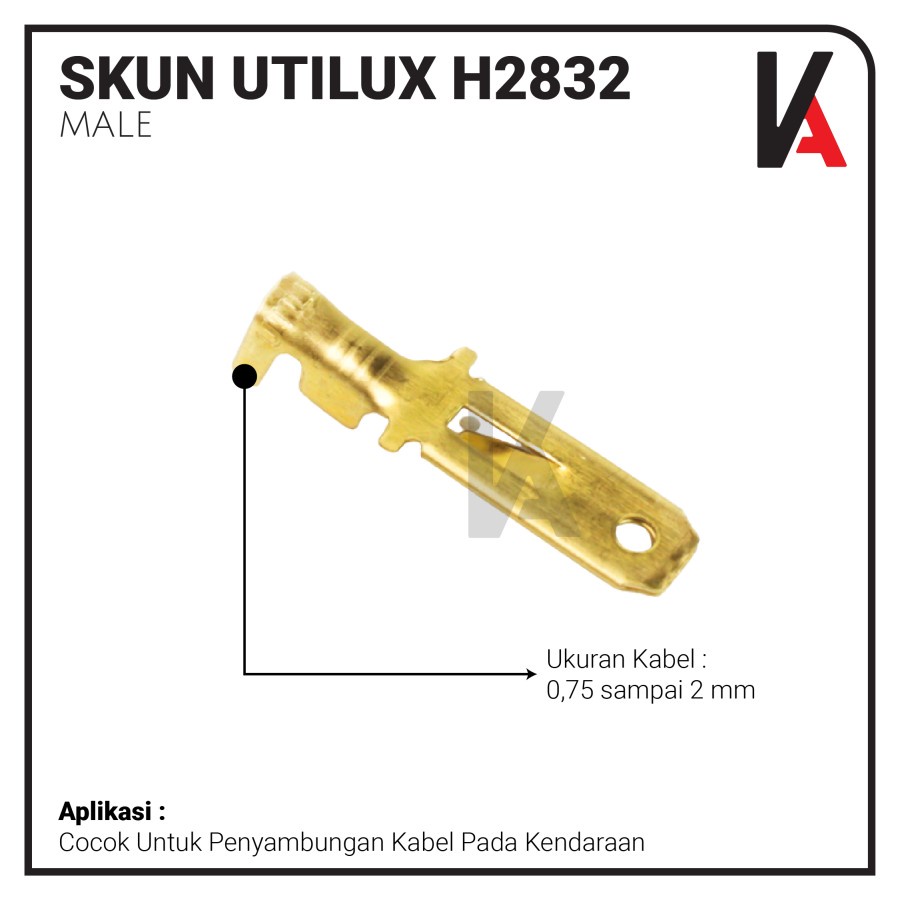 TERMINAL / SKUN MALE / SKUN COWO UTILUX H2832 BERKUALITAS