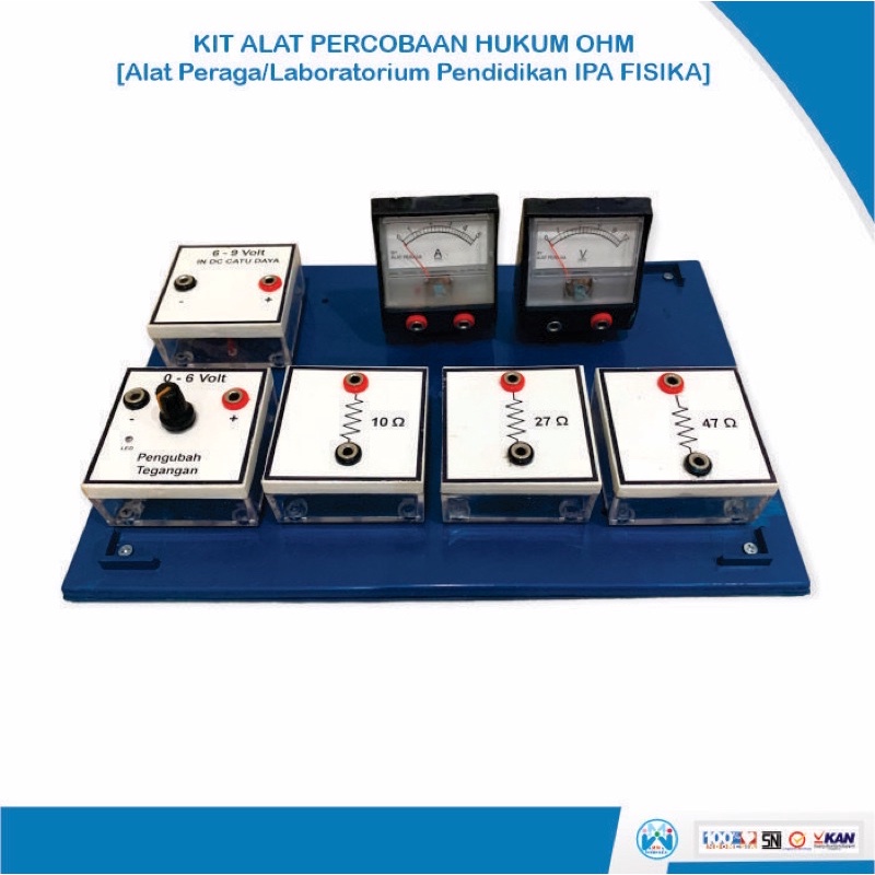 

Hukum Ohm Percobaan Fisika/Alat Percobaan Hukum Ohm/Hambatan Listrik Geser