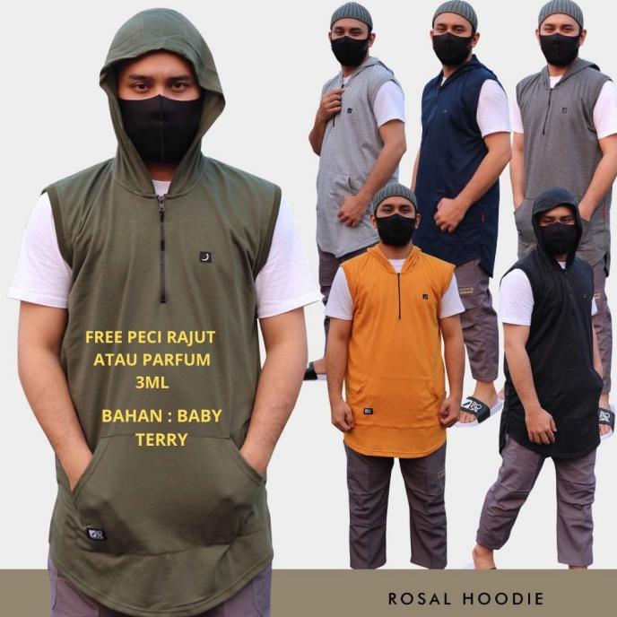 Rompi Shalat hoodie Rompi Sholat Kurta Rosal Rompi Kurta - M