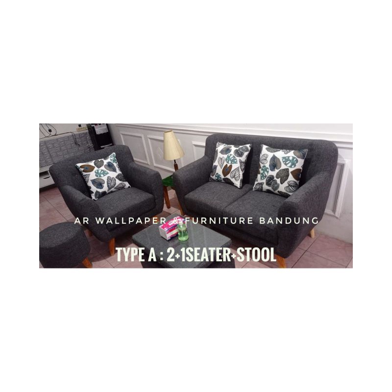kursi sofa retro scandinavian Bandung