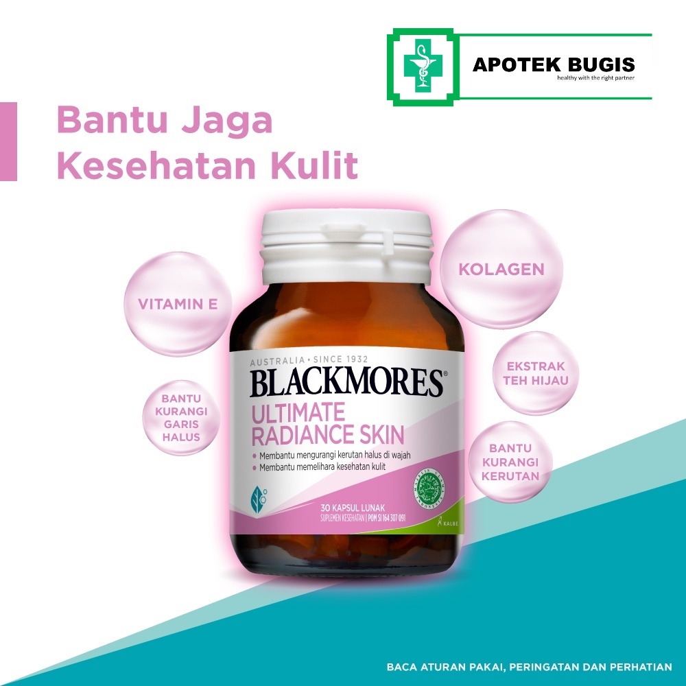 Blackmores Ultimate Radiance Skin 30 Kapsul - Blackmores Radiance skin 30 Capsules suplemen