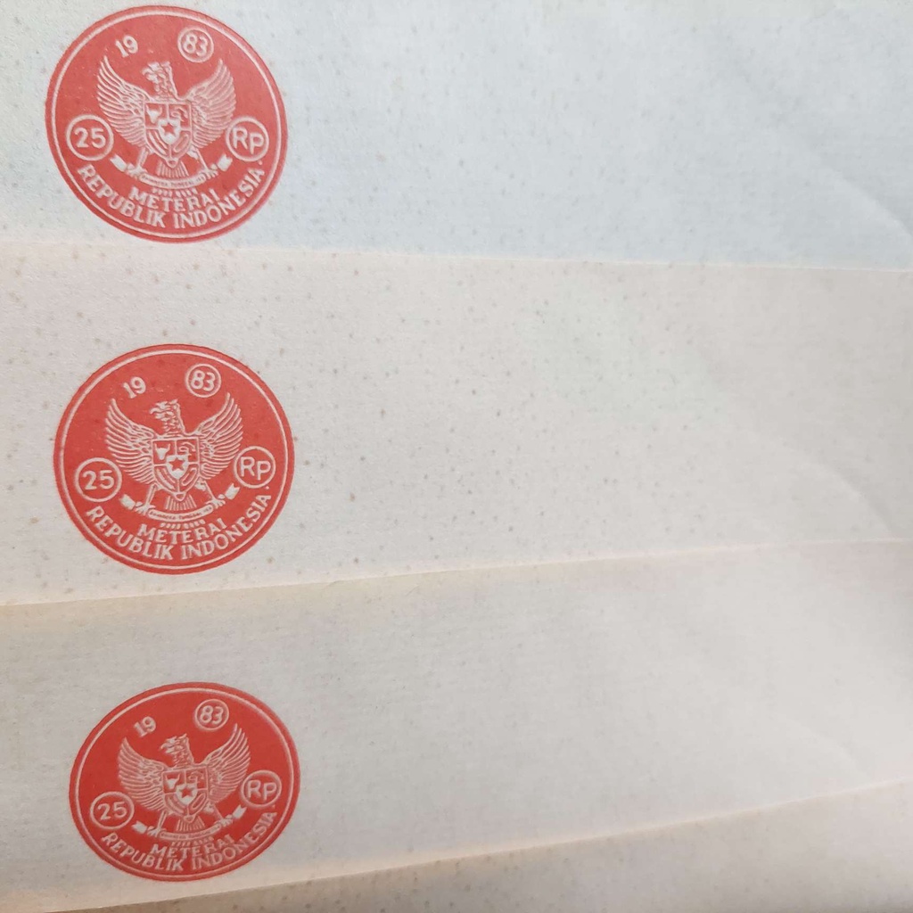 

Surabaya - Kertas SEGEL Tahun 1983 Rp.25