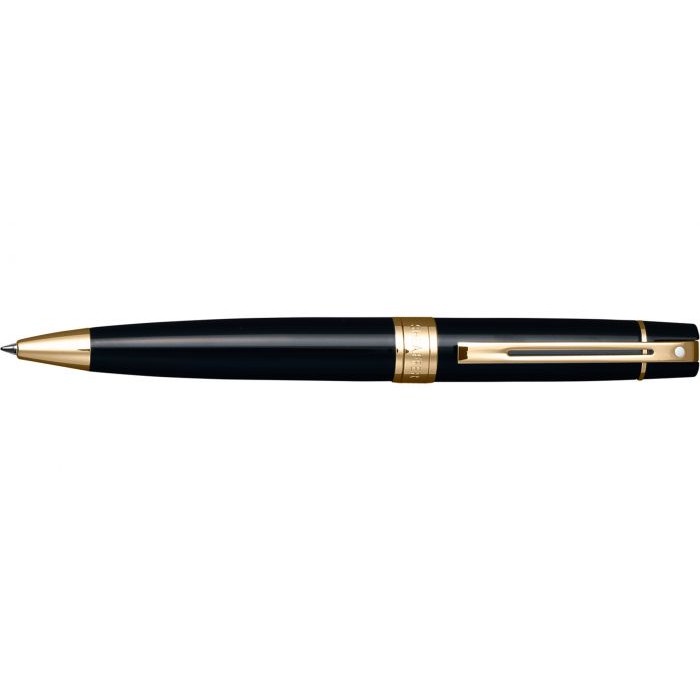 

Sheaffer® 300 Glossy Black with Gold Tone Ballpoint Pen - IS711