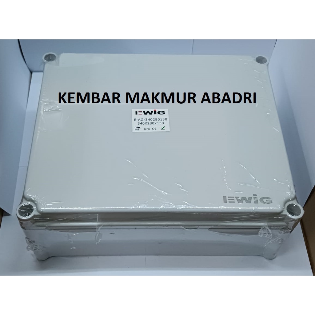 DURADUS 380×280×130mm/JUNCTION BOX 380X280X130 ABS EWIG Base Plate.