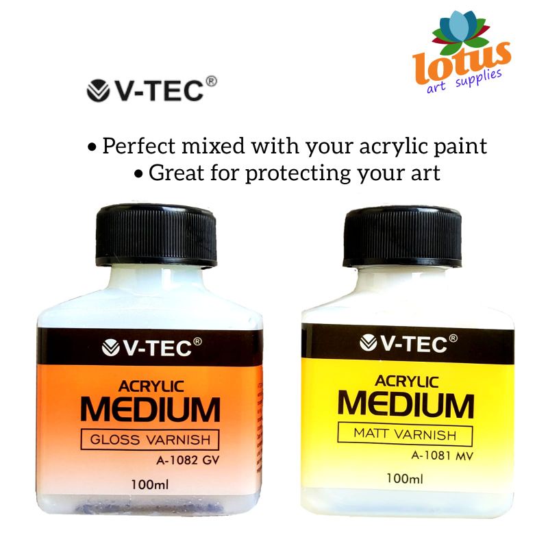 

MilL V-TEC Acrylic Medium Varnish Gloss / Matte 100ml