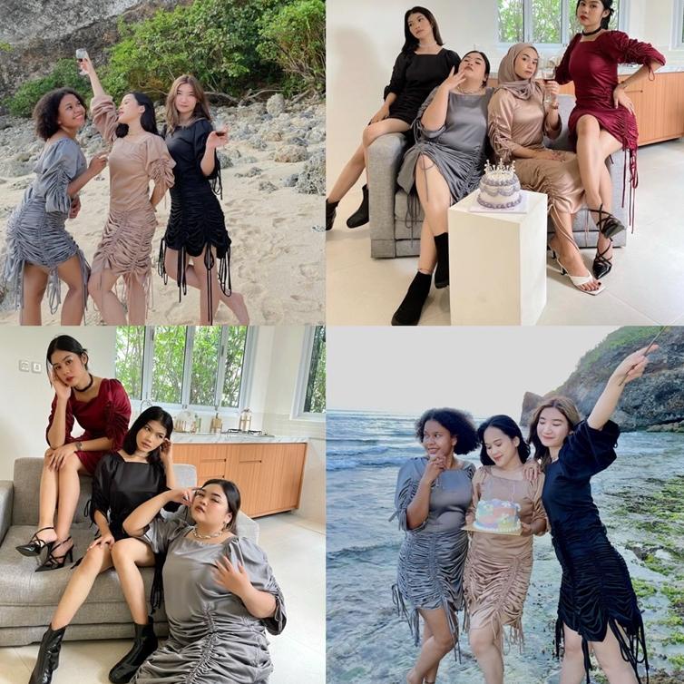 Rekomendasi Glamour Dress / Prom Dress / Birthday Dress / New year Dress / Satin Dress / Dress panta