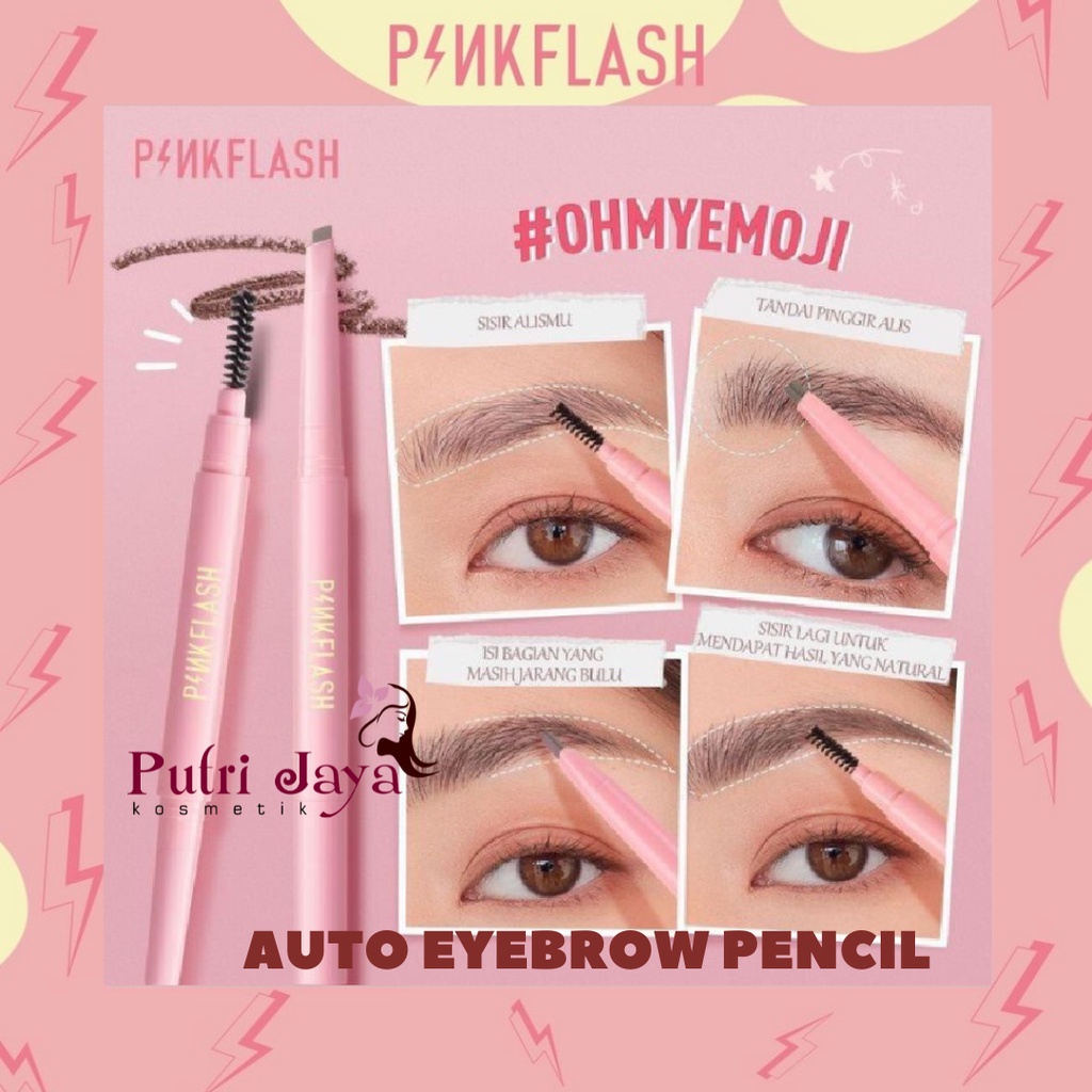 Pinkflash E09 Automatic Eyebrow Pencil / Pensil Alis Auto Matic (Bisa Cod)