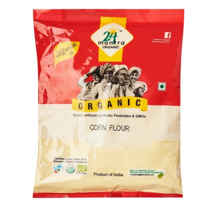 

Tepung 24 Mantra Organic Corn Flour 500G - Tepung Jagung