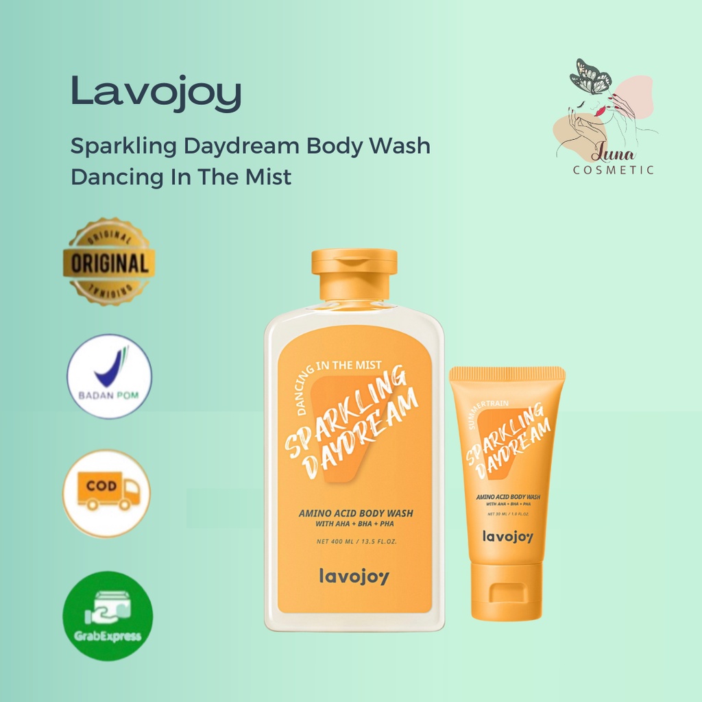 LVJ lavojoy Sparkling Daydream Body Wash Dancing In The Mist | Sabun Mandi | AHA | Salicylic Acid