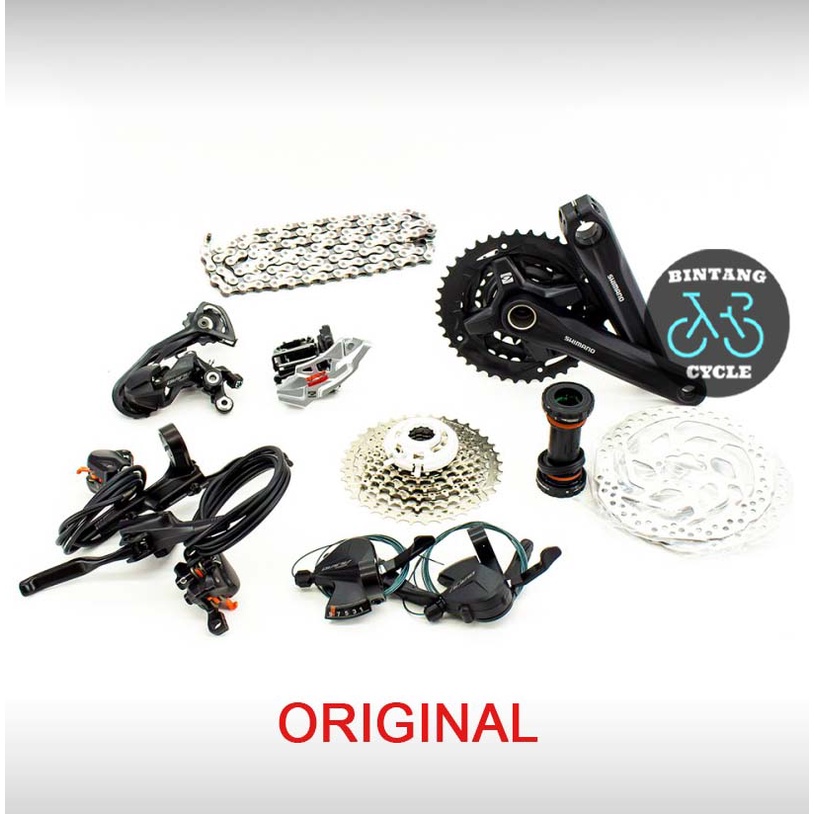 Groupset Shimano Alivio M3100 - Altus Group set Shimano MTB