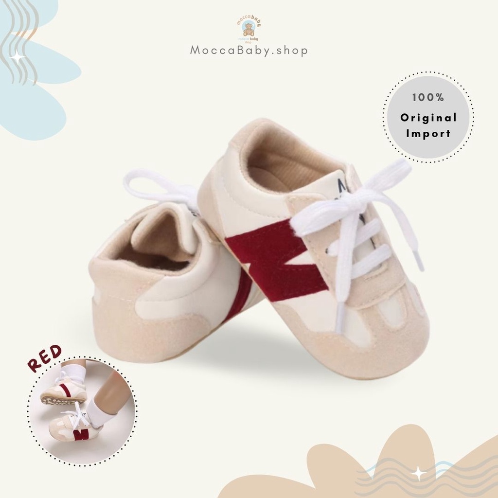 MBSS - PREWALKER Sepatu Anak Bayi Baby Shoes Sandal Casual Socks Anti Slip Bahan Import / JEROME