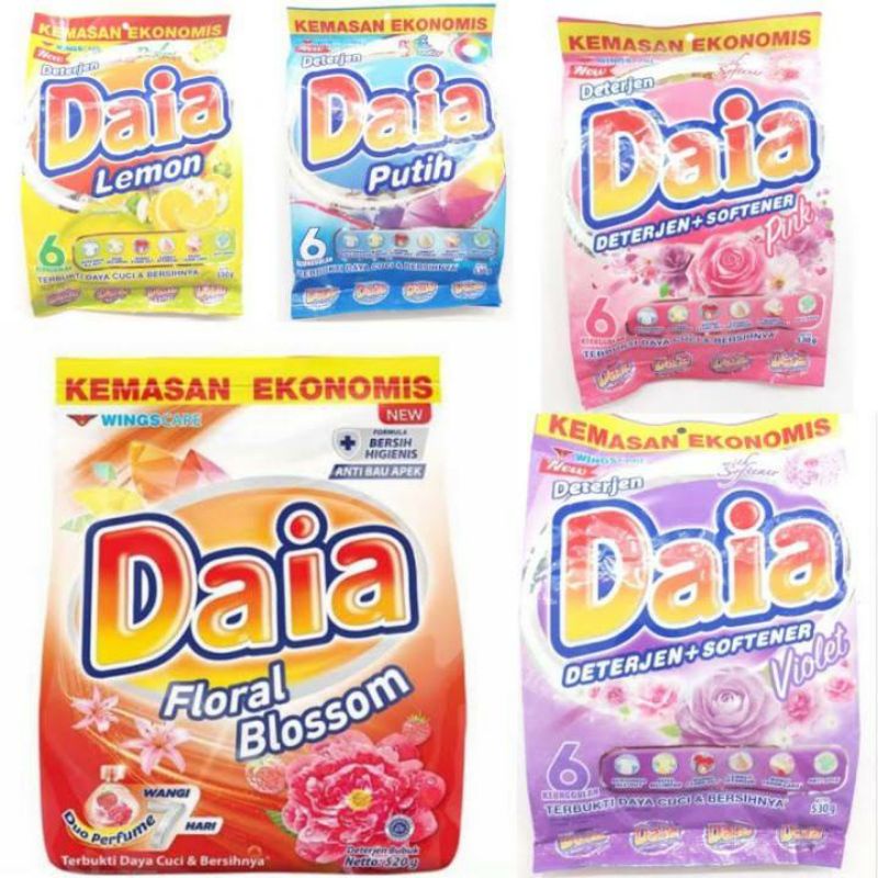 Detergen Daia Ekonomis - Daia 10000 500gr All Variant