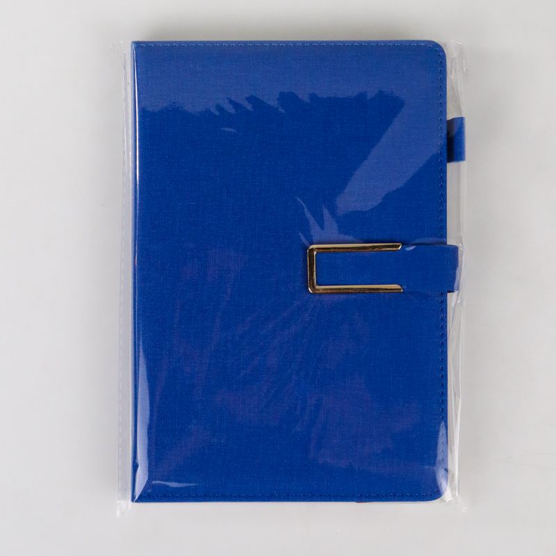 Mall Buku Catatan Kerja Cover Kulit Kertas A5 Kantor Profesional Cover Kulit PU BIRU LemonBest buku jurnal