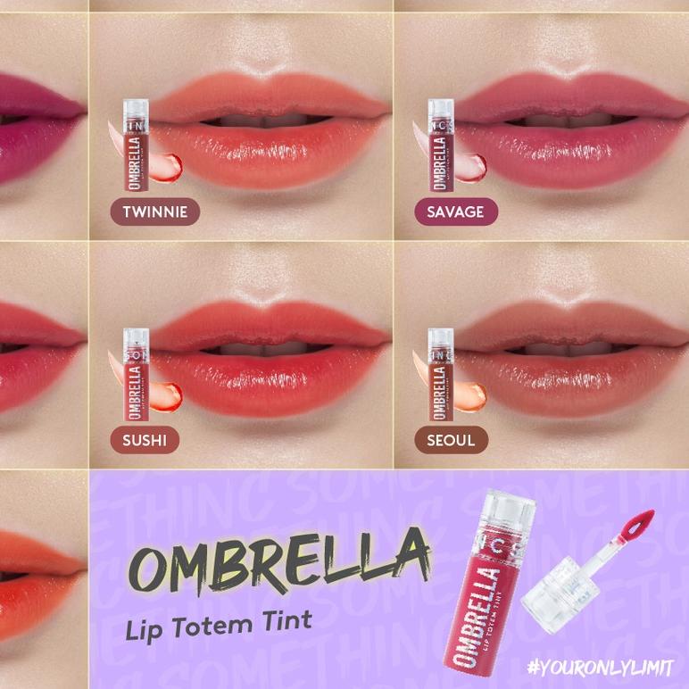 SOMETHINC Ombrella Lip Totem Tint Juicy Plumpy Lips 20 shades Make Up Melembabkan Bibir Han So Hee