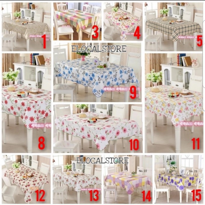 Taplak New Taplak Meja Anti Air Ukuran Besar Lebih Tebal Taplak Meja Makan
