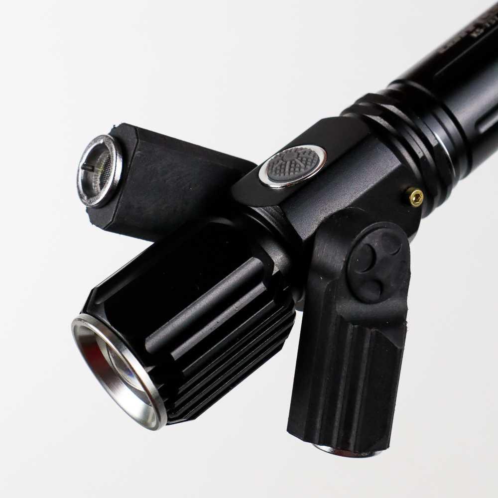 TaffLED Senter LED Outdoor Telescopic Zoom T6 + 2 x XPE 15000 Lm - KS-737