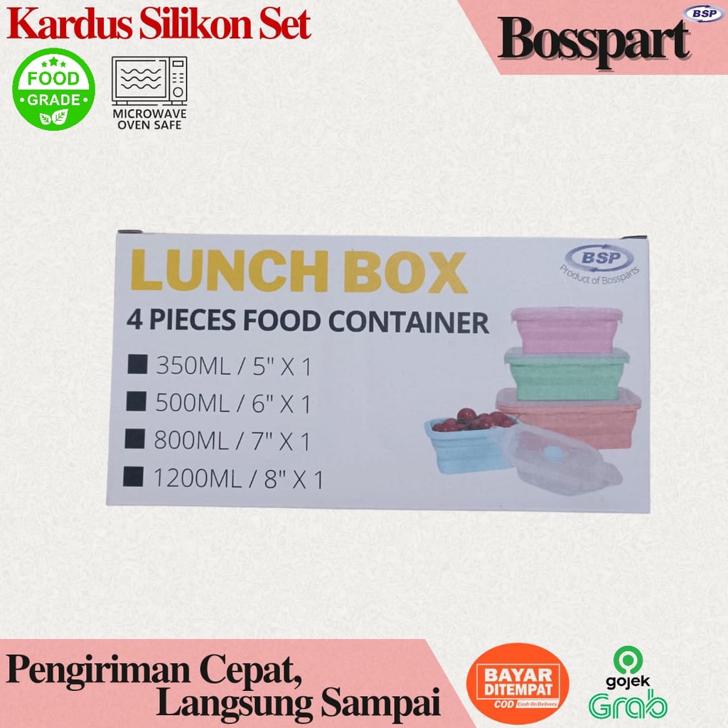 Kardus Kotak Silikon Set (Muat 4 pcs)