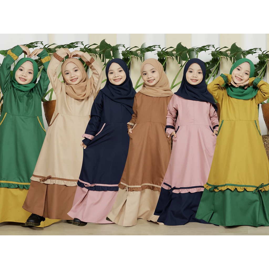 KUPNAD Gamis Muslim Anak Katun Premium - Nabila Dress by KUPNAD