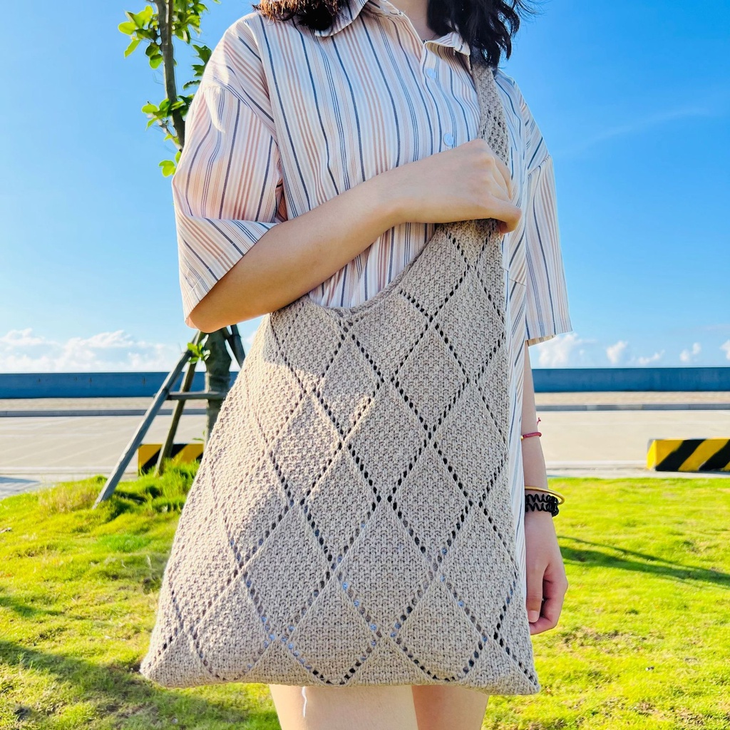 ARA - KNITTED TOTE BAG KOREAN STYLE SUMMER / TAS TANGAN