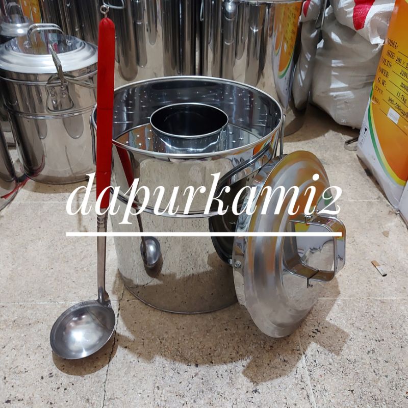 Dandang Bakso Stainless / Tong Bakso / Panci Bakso 30 cm