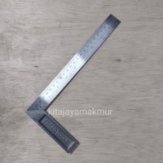 PENGGARIS SIKU TUKANG 10" SIKU METER PENGGARIS BESI SUDUT PASEKON