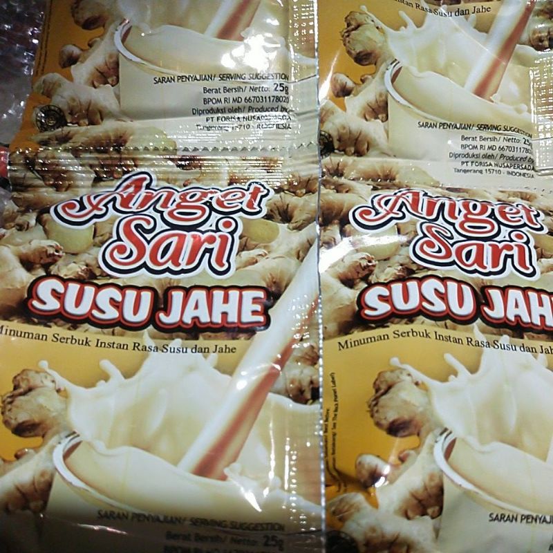 

susu jahe anget sari 10 sachet