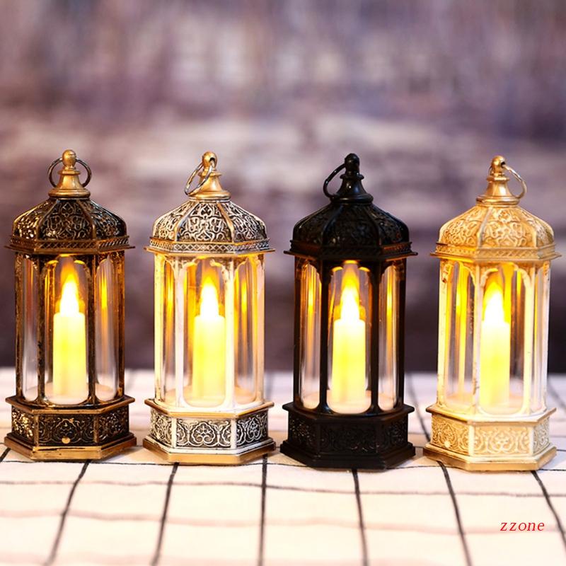 Zzz Lampu Lentera Bentuk Hexagon Gaya Vintage Untuk Dekorasi Natal