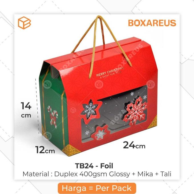 ><><><] Toples Box Natal Kue Kering Packaging Christmas Hampers | TB24 NATAL