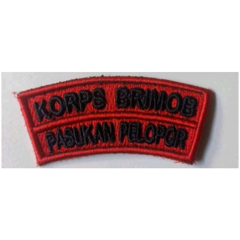 Korps brimob Pasukan Pelopor Bordir Timbul