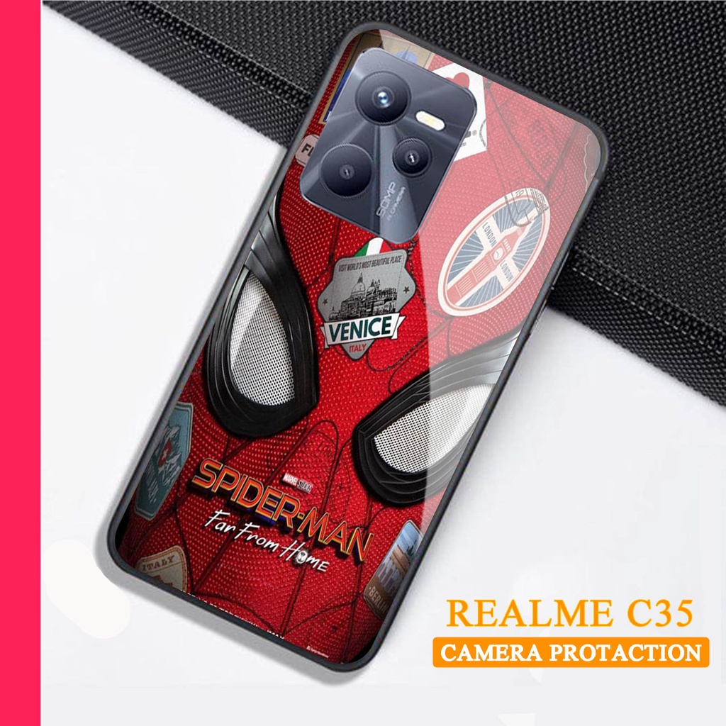 Softcase Glass Kaca REALME C35 - Case Handphone REALME C35 [T56]